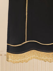 3 Piece - Pure Cotton Net Embroidered Suit S109612