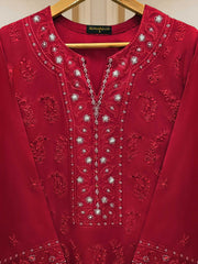 2 Piece - Pure Embroidered Cambric Suit S110109