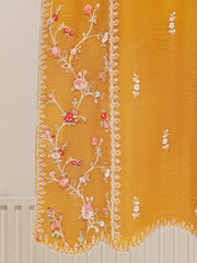 3 Piece - Pure Cotton Net Embroidered Suit S109623
