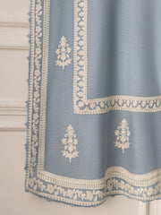 2 Piece- Pure Cotton Net Embroidered Suit S110901