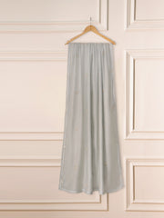 3 Piece - Pure Cotton Net Embroidered Suit S111294