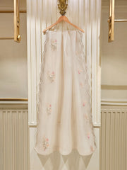 3 Piece - Pure Organza Embroidered Suit S111456