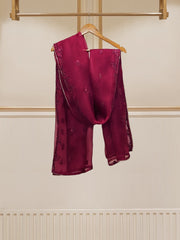 3 Piece - Pure Raw Silk Embroidered Suit S109771