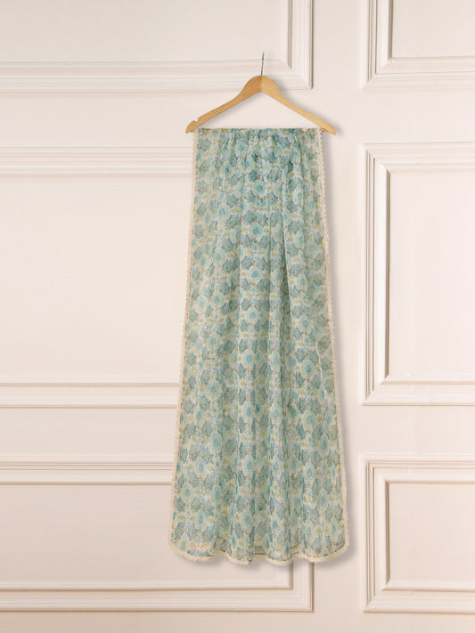 Printed Organza Dupatta D000229