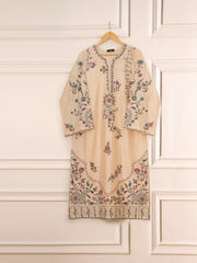 3 Piece- Pure Khaddi Silk Embroidered Suit S111508