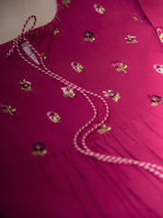 (Kids) 2 Piece - Embroidered Cambric Suit FKD-012