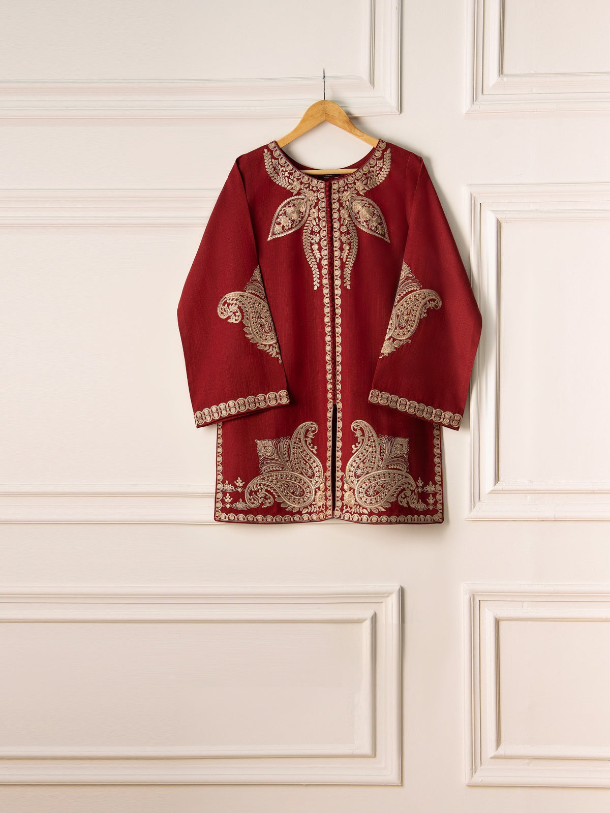 2 Piece - Embroidered Khaddar Suit S110723