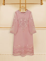 3 Piece - Pure Organza Embroidered Suit S109310