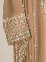 2 Piece- Pure Cotton Net Embroidered Suit S110762