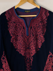 2 Piece- Embroidered Velvet Suit S110844