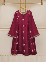 3 Piece - Pure Raw Silk Embroidered Suit S109771