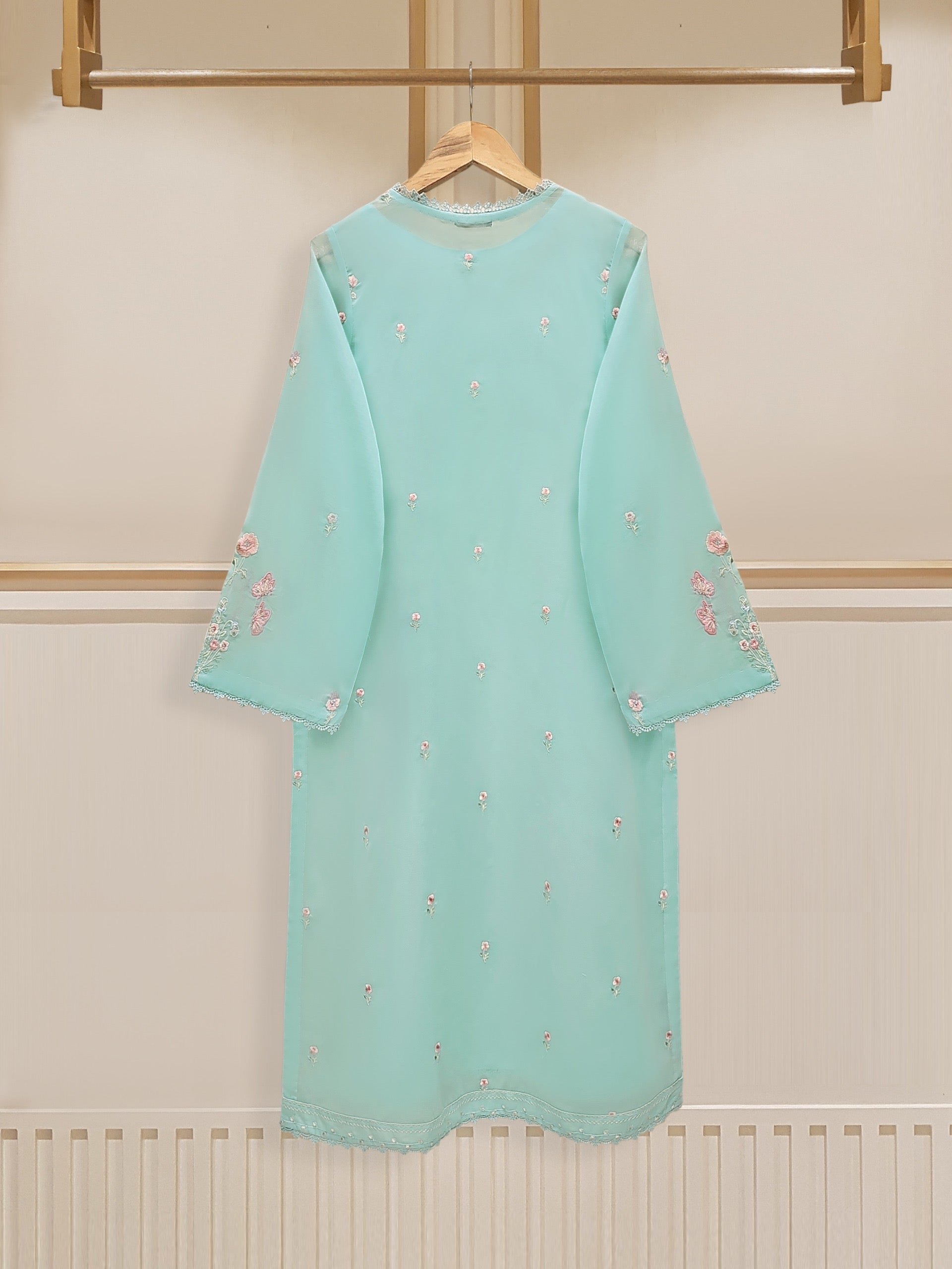 Baroque Embroidered Swiss Voile Suits Unstitched 3 Piece BQ21SV 09 Carnelian - Summer Collection