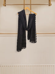 3 Piece - Pure Cotton Net Embroidered Suit S109613