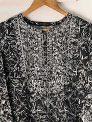 2 Piece - Embroidered Printed Cambric Shirt S111120
