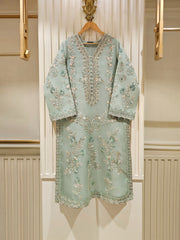 3 Piece - Pure Organza Embroidered Suit S111420