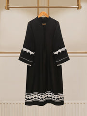 3 Piece - Pure Cotton Net Embroidered Suit S109615