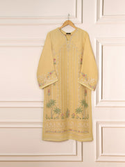 3 Piece - Pure Organza Embroidered Suit S111543