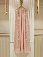 2 Piece - Pure Chiffon Embroidered Suit S111350