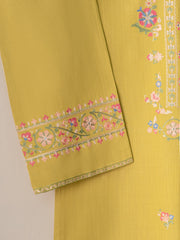 2 Piece- Embroidered Pure Karandi Shirt S110831