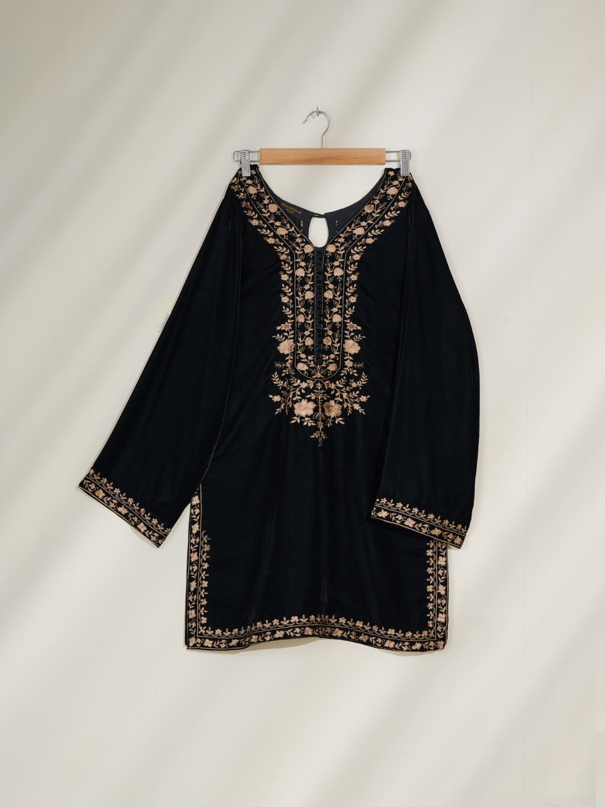 2 Piece- Embroidered Velvet Suit S110389