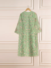 3 Piece - Pure Organza Embroidered Suit S111296