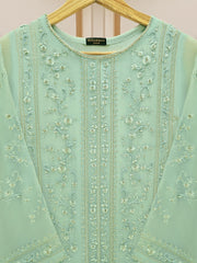 2 Piece - Embroidered Chiffon Suit S109708