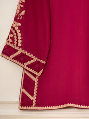 3 Piece - Pure Cotton Net Embroidered Suit S111506