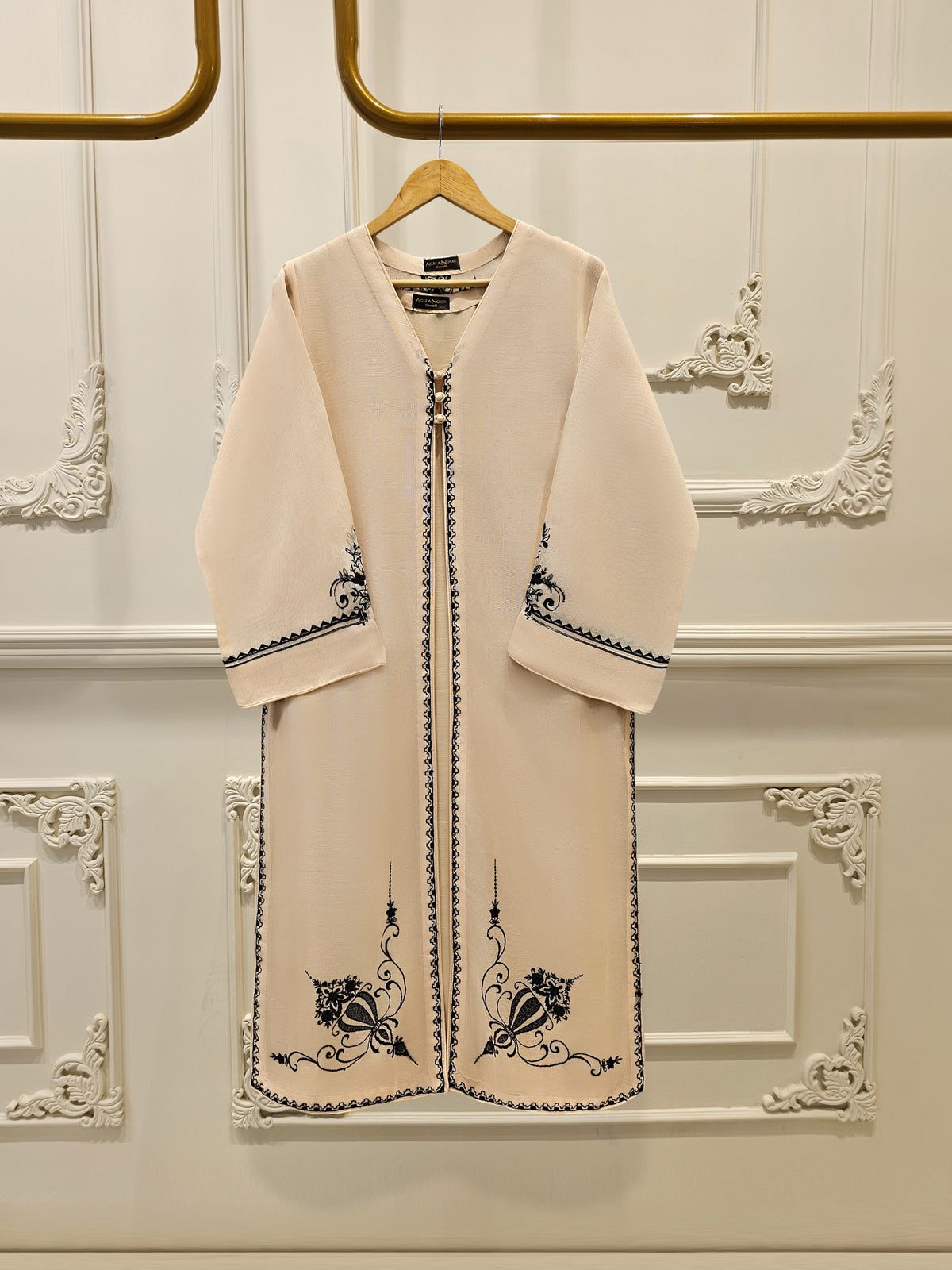 3 Piece - Pure Embroidered Cotton Net Suit S111625
