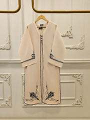 3 Piece - Pure Embroidered Cotton Net Suit S111625