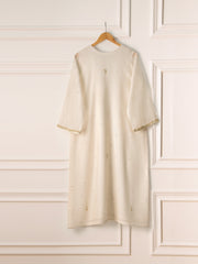 3 Piece - Pure Cotton Net Embroidered Suit S110680