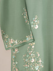 3 Piece- Pure Korean Silk Embroidered Suit S111015