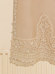 3 Piece - Pure Organza Embroidered Suit S109395