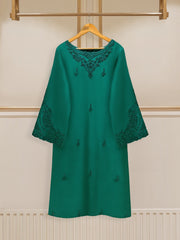 2 Piece - Pure Raw Silk Embroidered Suit S109759