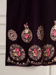 3 Piece- Embroidered Velvet Suit S110833