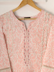 2 Piece - Embroidered Printed Cambric Suit S111266