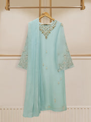 3 Piece - Embroidered Chiffon Suit S109777