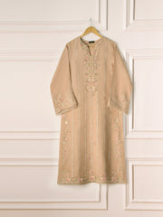 3 Piece - Pure Organza Embroidered Suit S111254