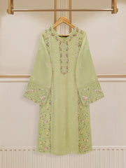 3 Piece - Pure Cotton Net Embroidered Suit S109619