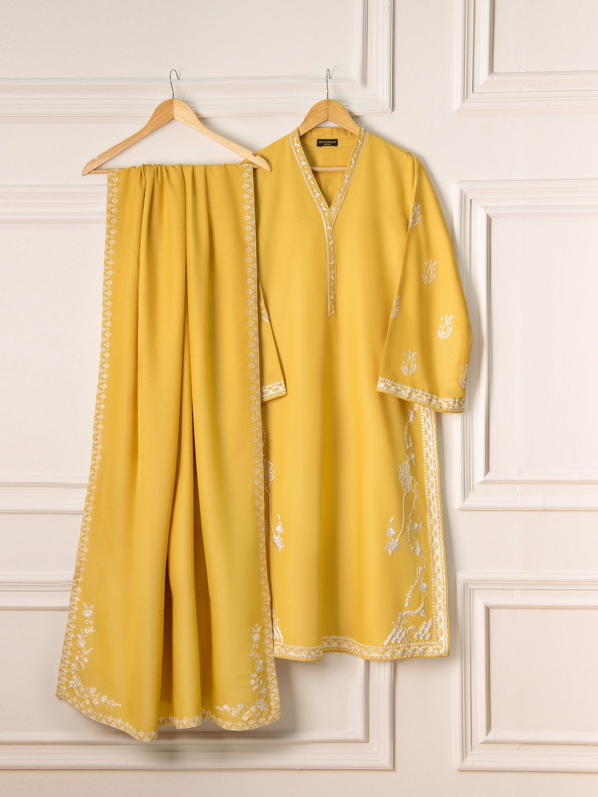 3 Piece- Embroidered Karandi Suit S110781