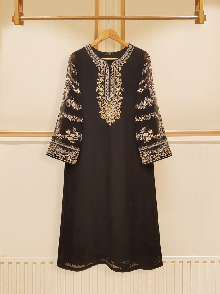 3 Piece - Embroidered Chiffon Suit S108570