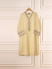 3 Piece - Pure Cotton Net Embroidered Suit S111469