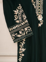 3 Piece- Embroidered Velvet Suit S110853