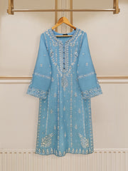 3 Piece - Pure Raw Silk Embroidered Suit S109637