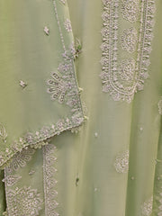 3 Piece- Pure Khaddi Silk Embroidered Suit S111601