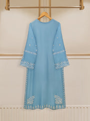 3 Piece - Pure Raw Silk Embroidered Suit S109637