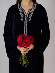 Embroidered Velvet Shirt S110329