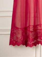 3 Piece - Pure Organza Embroidered Suit S110835