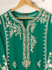 Pure Chiffon Embroidered Shirt S110974