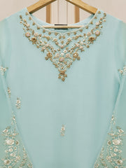 3 Piece - Embroidered Chiffon Suit S109777