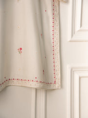 2 Piece- Pure Silk Net Embroidered Suit S110599
